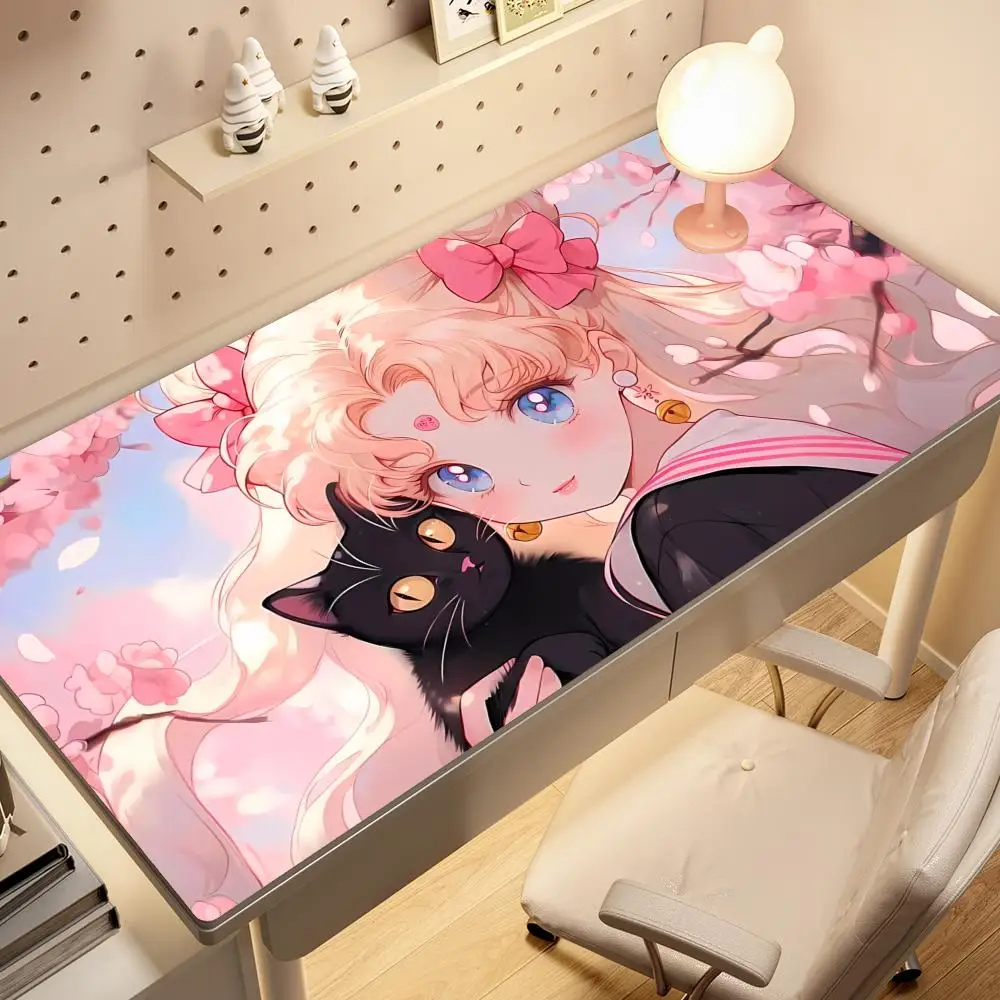 

Kawaii Mouse Pad Office Computer Desk Mat Rubber Mouse Mats Gamer Keyboard Beautiful Girls Mousepad Cabinet Cute Pc Gaming