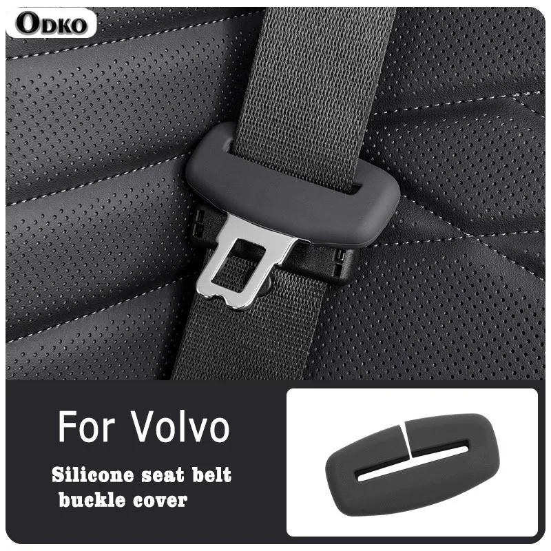 For Volvo S60 S90 XC90 XC60 XC40 Interior Accessries 2/4 Piece Car Seat Belt Silicone Protective Cover Trim