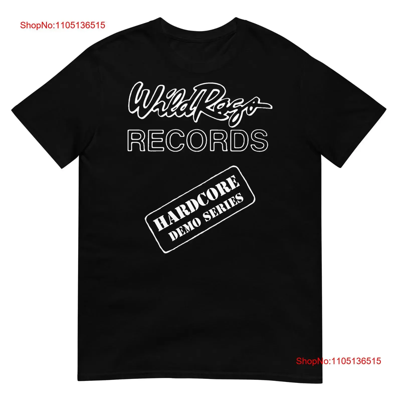 WILD RAGS RECORDS Hardcore Demo Series One Sided T SHIRT vintage Washed Unisex Comfortable Casual designer clothes homme