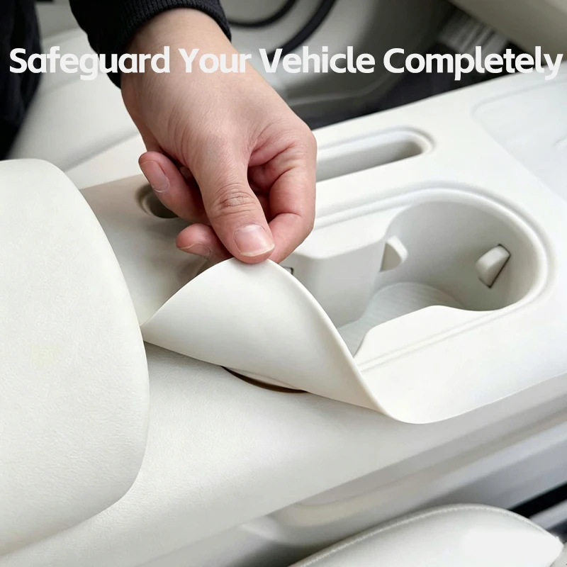 All-in-One Silicone Custom Fit Silicone Center Console Mat for GWM ORA 5 2026 Wear-Resistant Interior Storage Pad Accessories