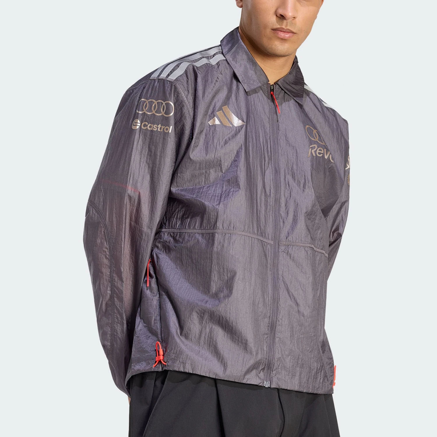 Adidas genuine Spring and Autumn men's lapel zipper retro jacket jacket KF4002