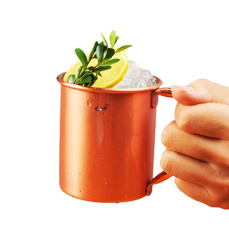 

400ML Copper Plated Mug Durable Coppery Beer Mugs Coffee Mug Milk Cup Copper Cocktail Whiskey Glass Drinkware Cocktail kit