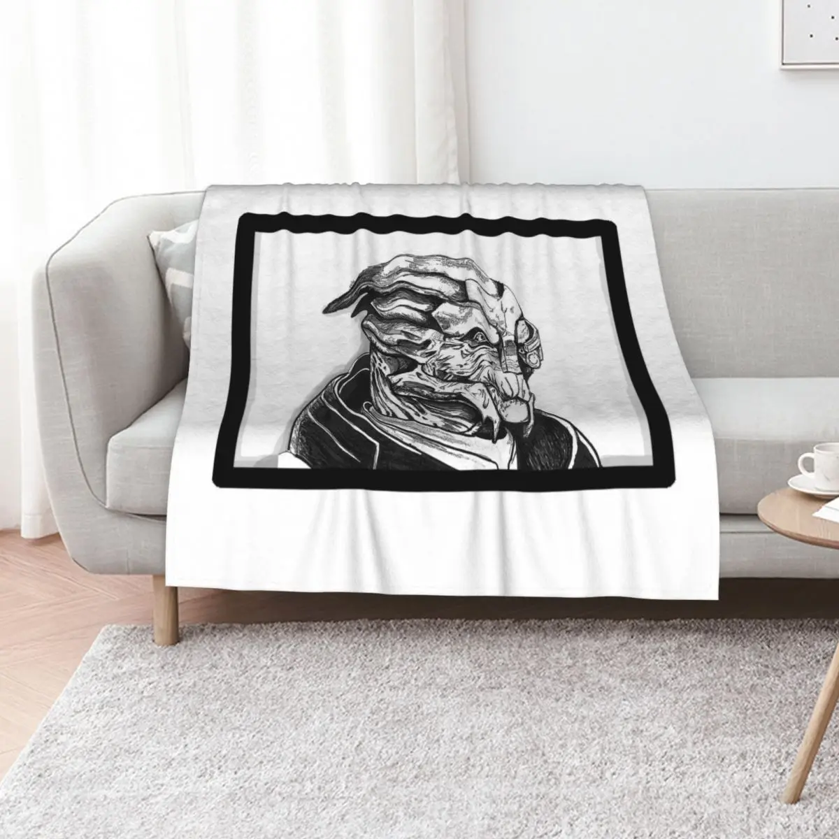 

Garrus Vakarian: Mass Effect Throw Blanket Blankets For Bed sofa bed Soft Plush Plaid decorative Blankets