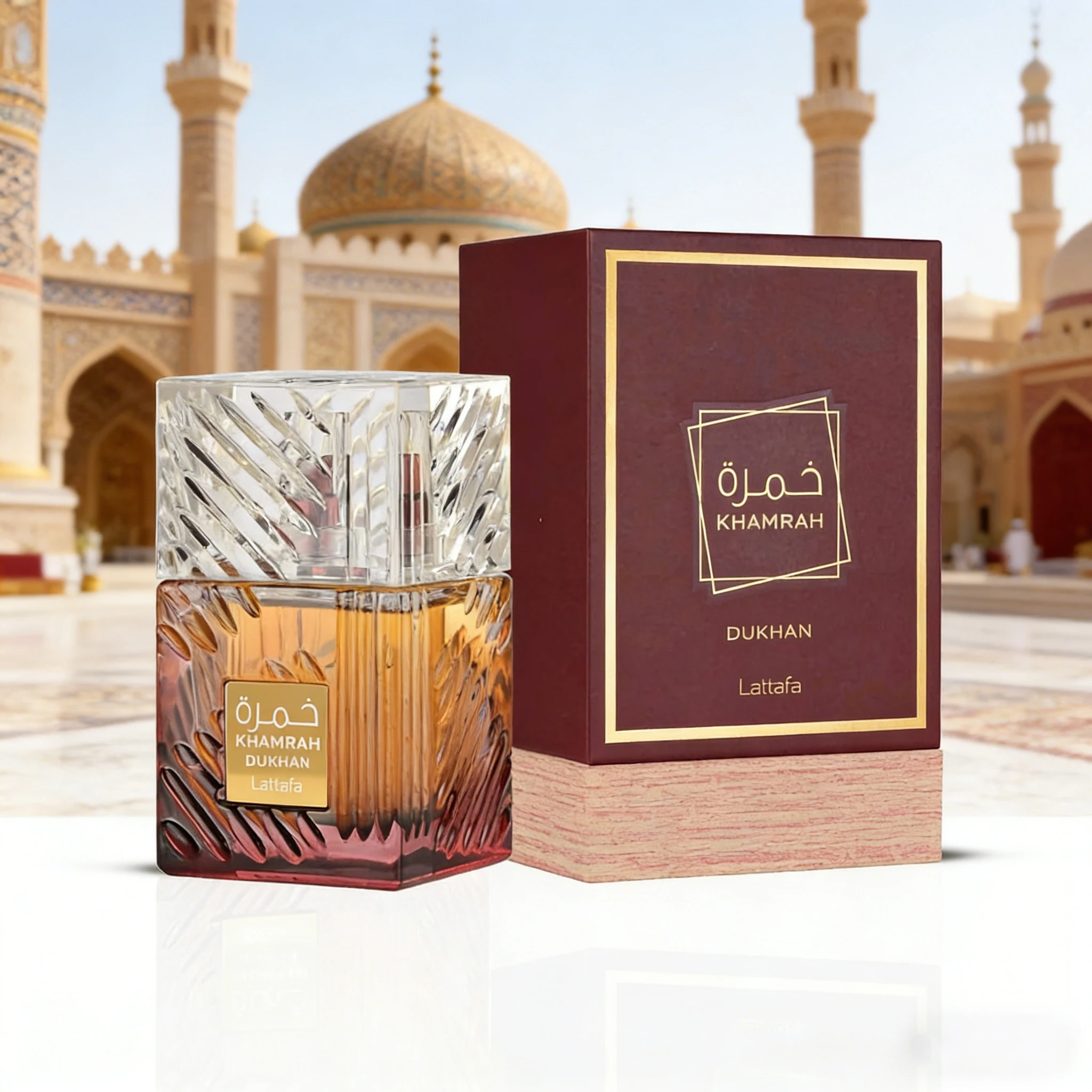 

Lattafa Khamrah Dukhan for Unisex Eau De Parfum Spray 3.4 Ounce Long Lasting Fragrance Cologne Portable Pheromone Persistence