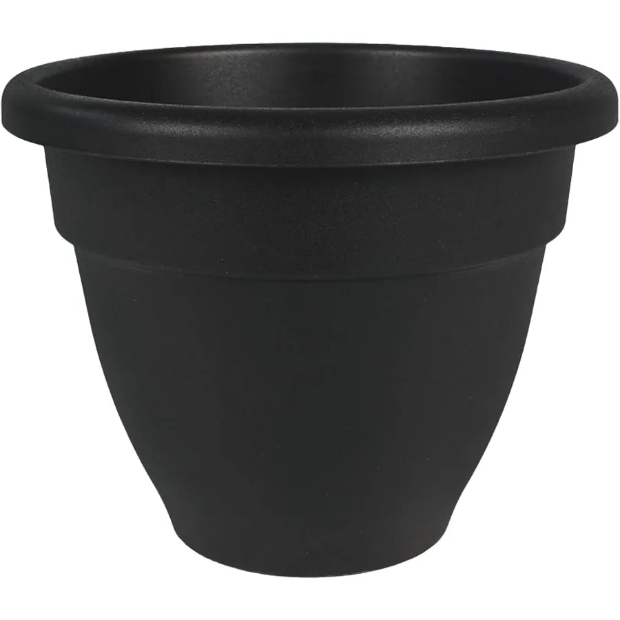 

Caribbean Planter Pot Outdoor Indoor Plant Pot with Drainage Hole Plug Rolled Rim Plastic Pots for Plants Flowers Drative Plant