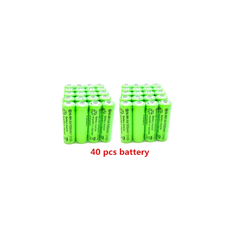 Batteria ricaricabile AA 1.2V 1000mAh ni-mh, adatta per giocattoli telecomandati, torce elettriche, orologi, lettori MP3