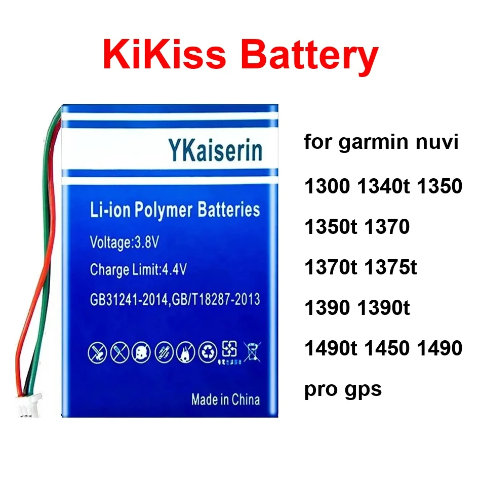 

For Garmin Nuvi 1300 1340T 1350 1350T 1370 1370T 1375T 1390 1390T 1490T 1450 1490 Pro Gps Battery 361-00019-41 361-00019-16