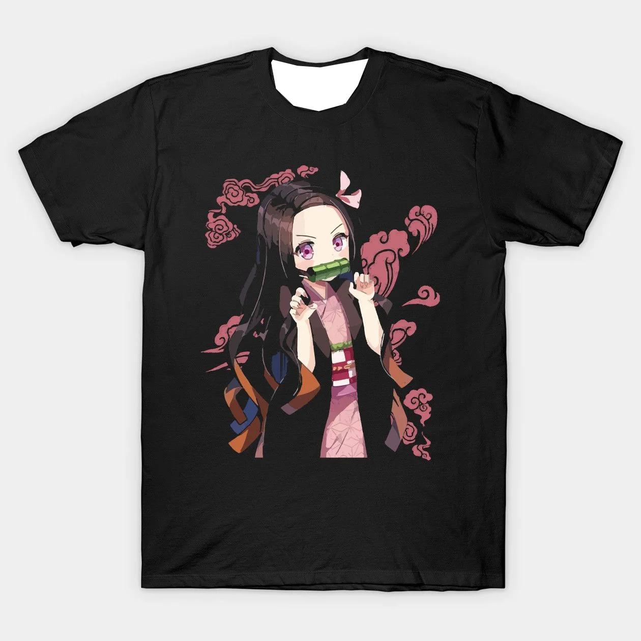 Nouveaux maillots de Football japonais Anime Bandai Demon Slayer Tanjiro Nezuko T-shirt sport rue ample pour hommes et enfants