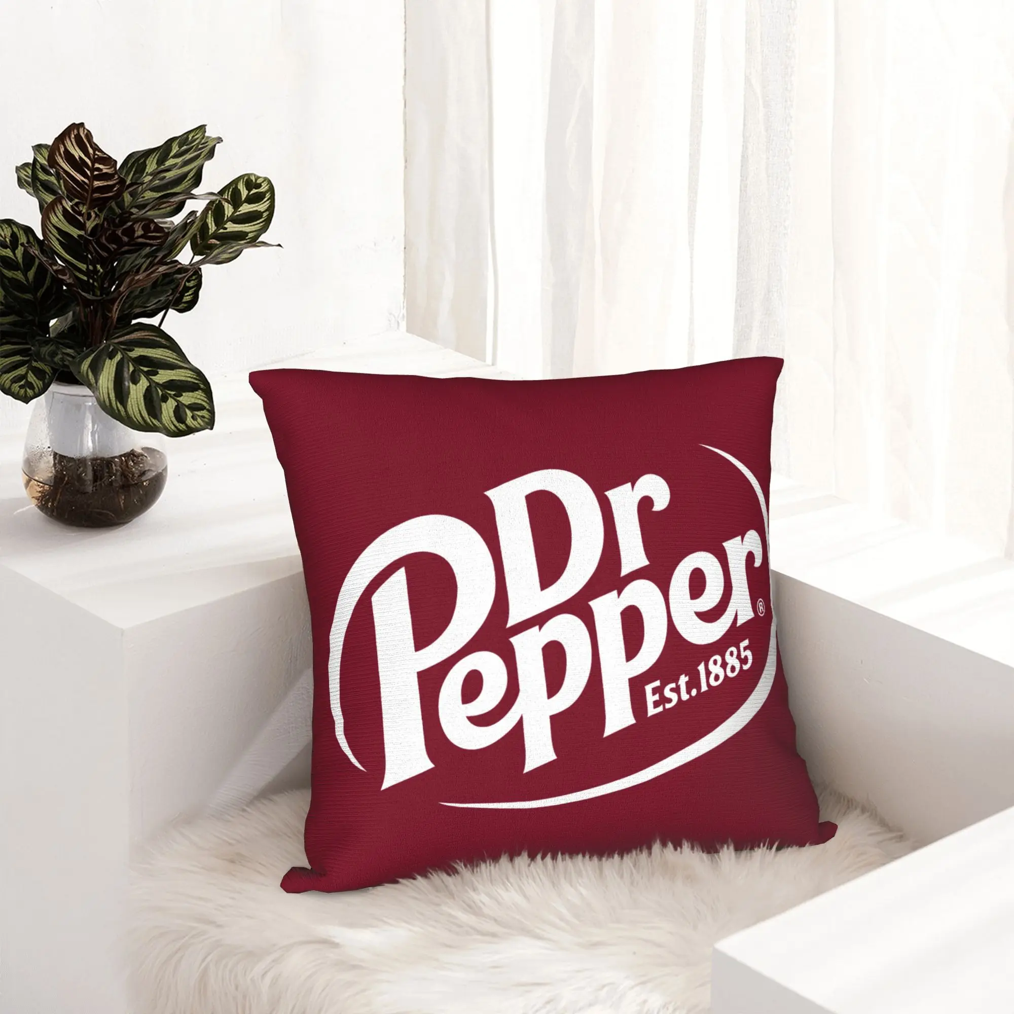 Unique Peppers Print Nordic Throw Pillow Covers Bedroom Decoration Vintage Dr. Soda Est Car Cushion