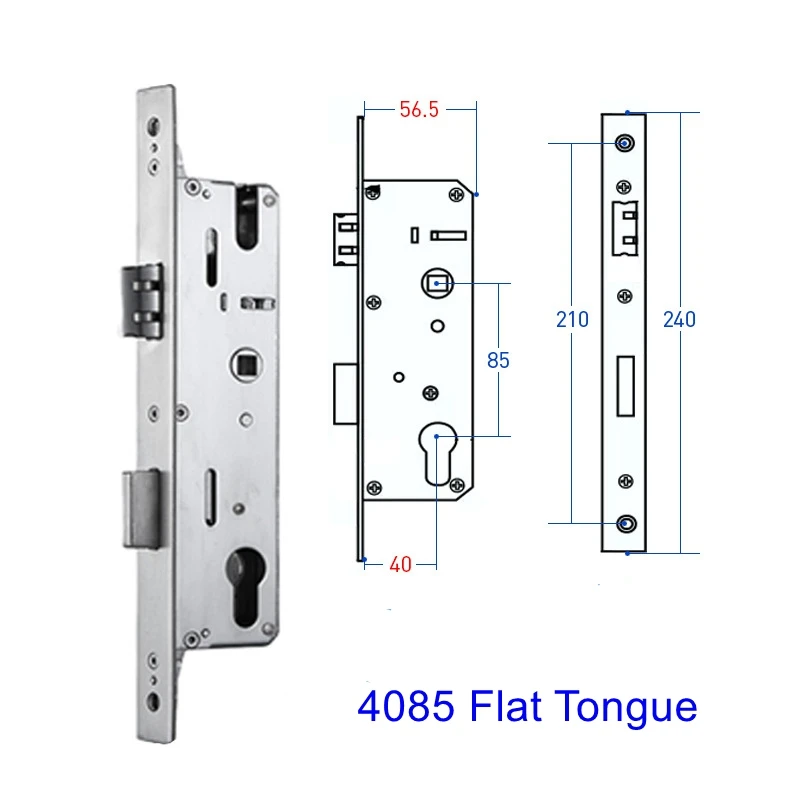 2085 3085 4085 5085 6085 7085 Lock Body Metal Stainless Steel Electronic Lock Body Mortise Face Recognition Fingerprint