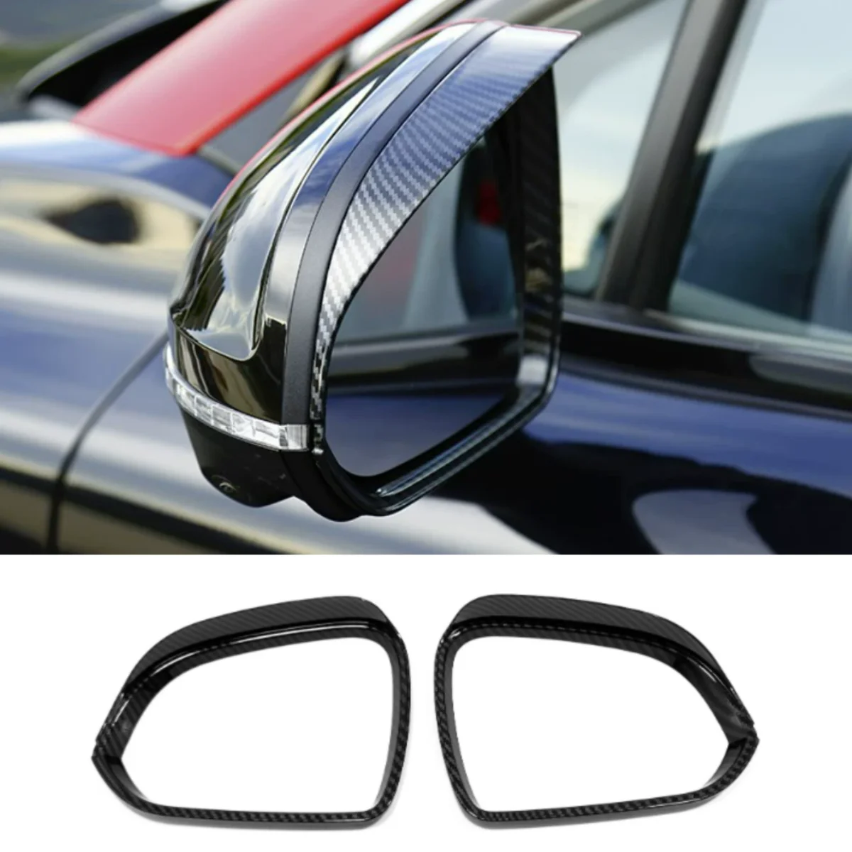 For CHANGAN UNI-T UNIT 2020-2022 Exterior Accessories Rearview Mirror Rain Shield Eyebrow Protective Cover Trim