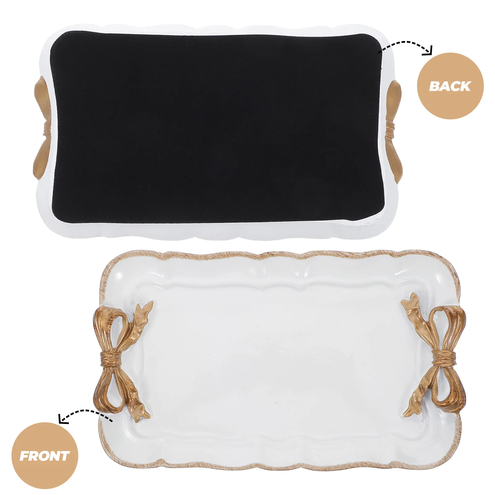 الرجعية القوس علبة مجوهرات طبق تقديم الحلوى رسمت باليد معكرون مادة الراتنج اكسسوارات الديكور المنزل تخزين كعكة وجبة خفيفة عيد الحب