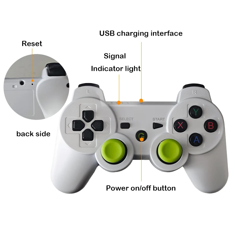 For Y7 2 PCS 2.4Ghz Wireless Gamepad USB Joystick Controller for Y7 X7 XP18 - Ergonomic Design for Enhanced Gaming Experience