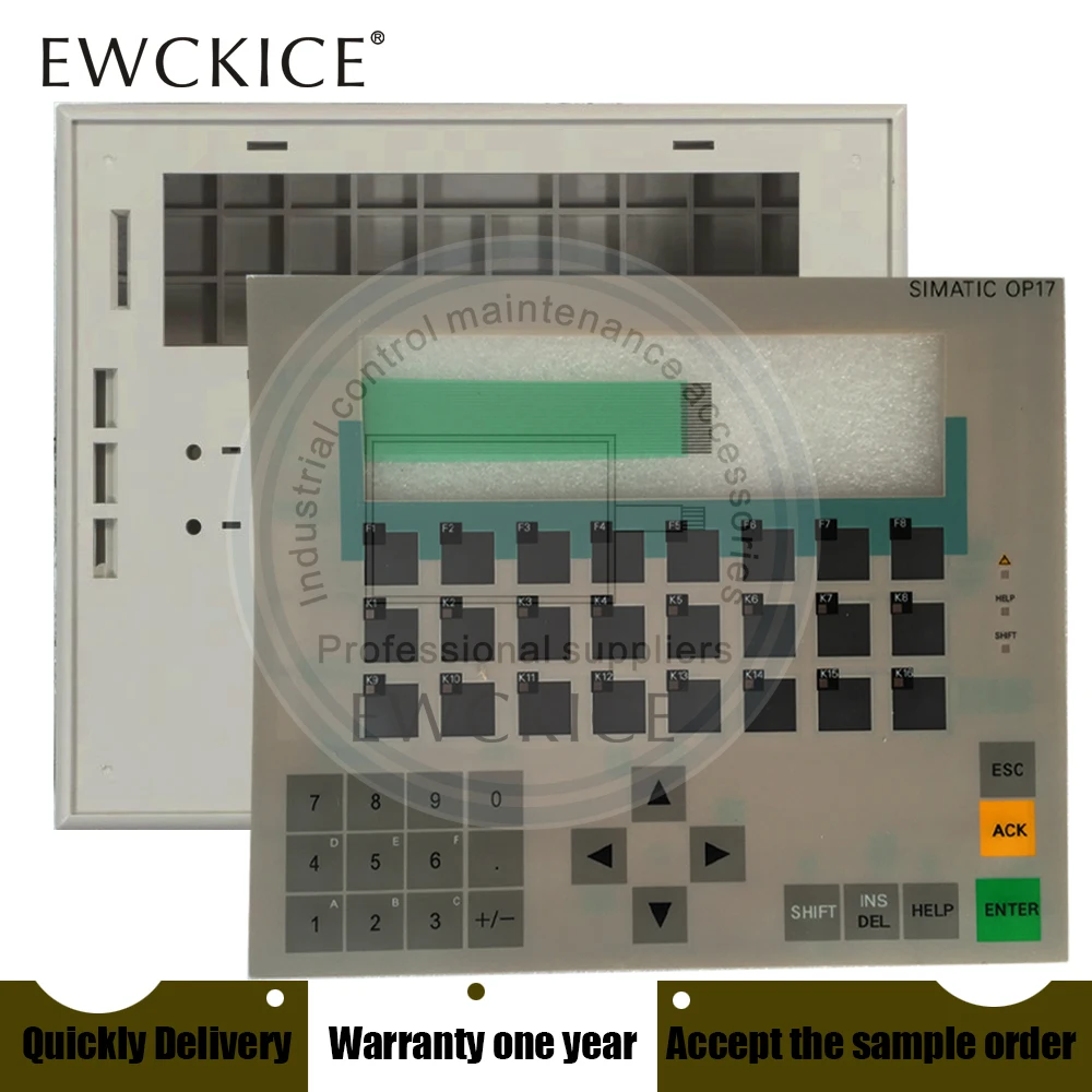 

NEW OP17 6AV3 617-1JC20-0AX1 6AV3617-1JC20-0AX1 HMI PLC Membrane Switch keypad keyboard And Plastic case