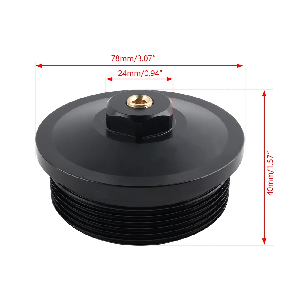 Aluminum Oil & Fuel Filter Cap For 2003-2007 Ford F250 F350 F450 F550 6.0L Powerstroke