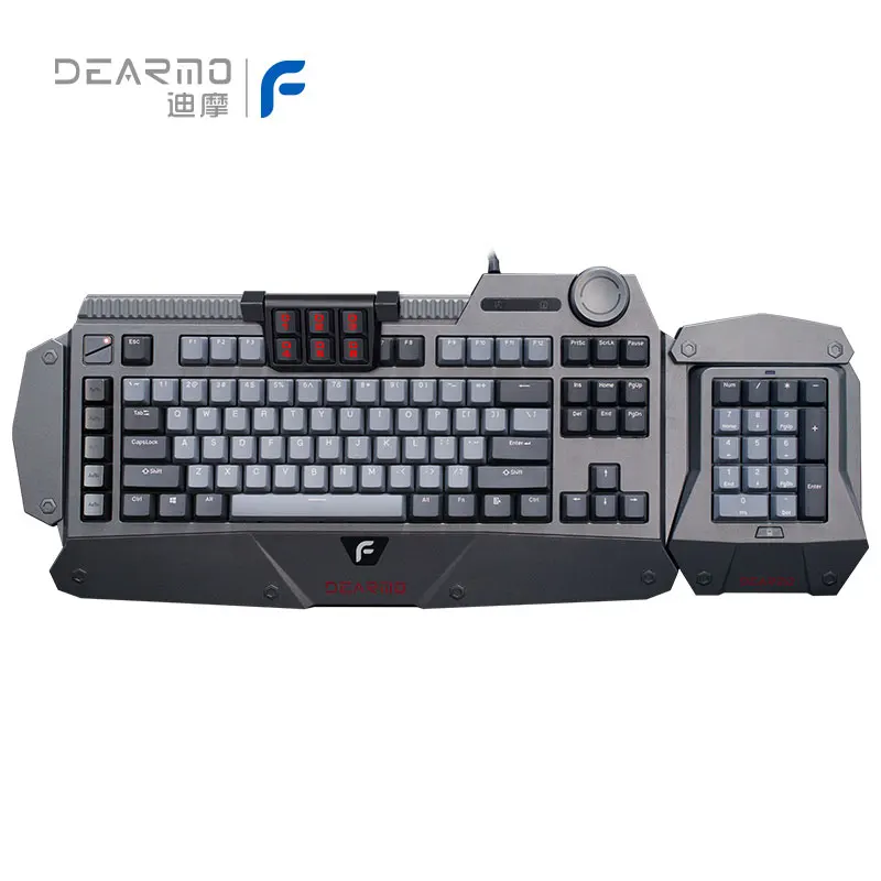 Dearmo F4 Mechanical Keyboard Wired Single-Mode RGB Ergonomic Esports Gaming Teclado Computer Keyboard PC Gamer Accessories
