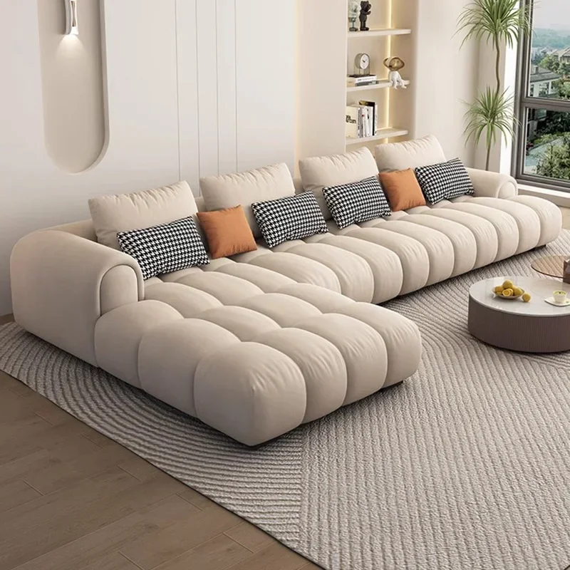 Wygodna Puff Sofa Relaksacyjna Salon Minimalistyczna Elegancka Nowoczesna Sofa Puff Miękka Woonkamer Banken Japońskie Meble