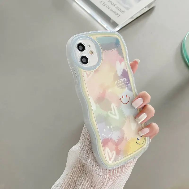 Case For Samsung Galaxy M23 5G A04E S20 FE Note 20 Ultra S10 Plus J7 Prime J7 Pro 2017 2015 cover Flower Wave Edge Soft Clear