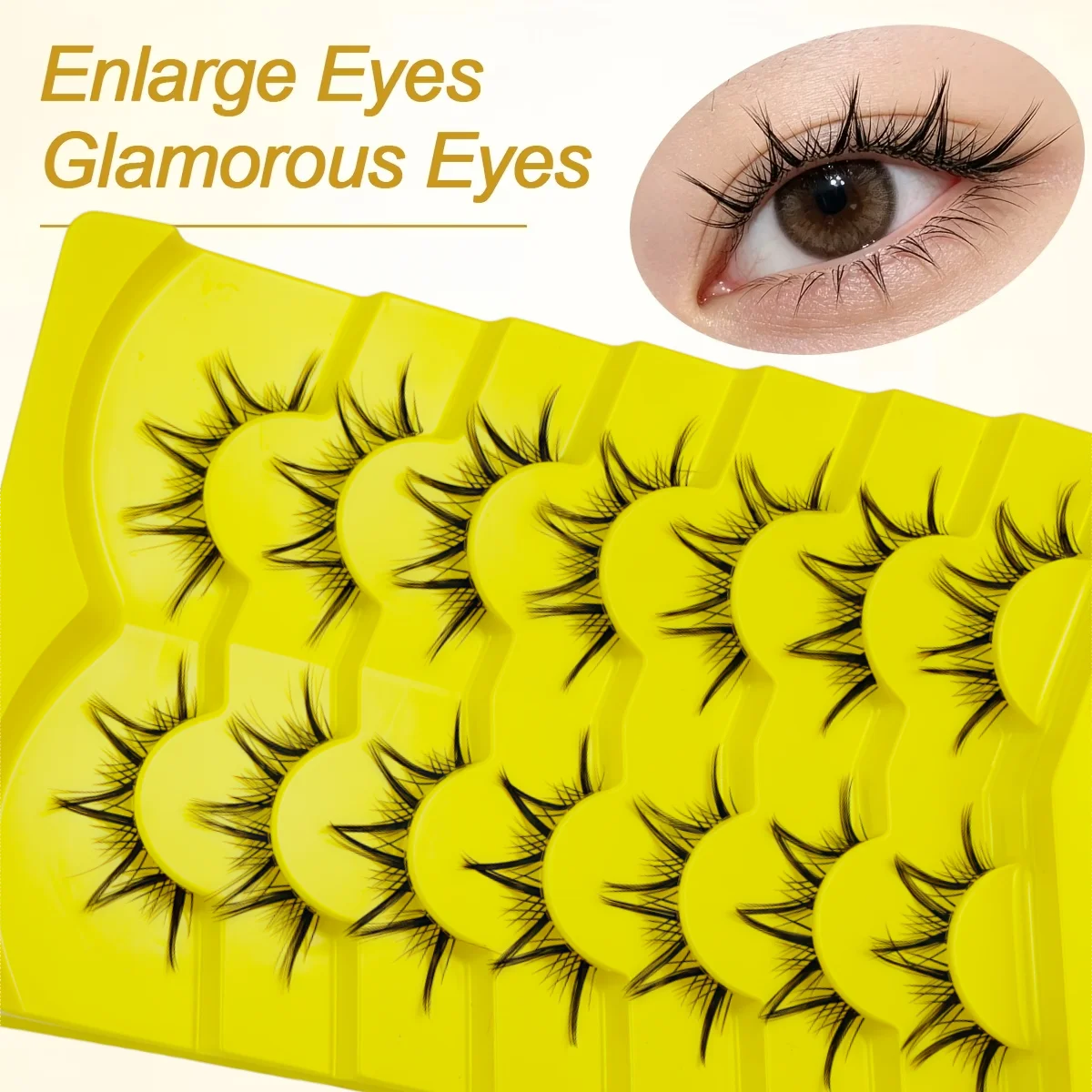 ขนตาปลอม 7 คู่ ดีไซน์ปลายแหลม  - Eyelash Extension Anime Style บทวิจารณ์และราคา