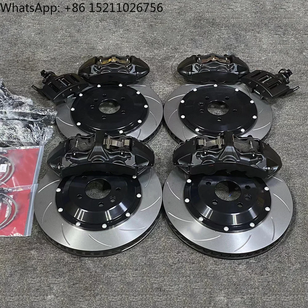 4 6 8 وعاء الفرجار مجموعة غطاء ترقية أنظمة الفرامل السيارات الكبيرة الفرامل الدوارات أقراص عدة لأودي S6 C7 S8 A6 C8 Rs7 S4 B85