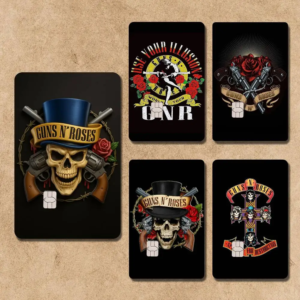 

Band G-Guns N Roses Card Stickers Credit Visa Debit Bank Charge Card Bus Metro Waterproof Sticker Decal Decoration