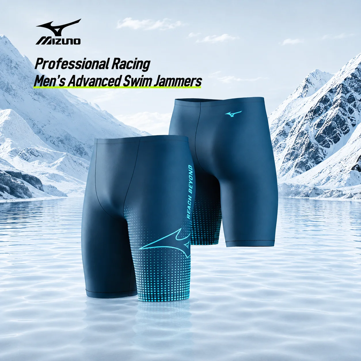 Trunk Breathable Men - Męskie kąpielówki Mizuno odporne na chlor,