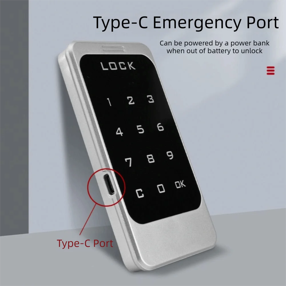 Keyless Digital Cabinet Locks Access Control Multifunctional Password Door Locks Battery Powered Combination Lock Home Security