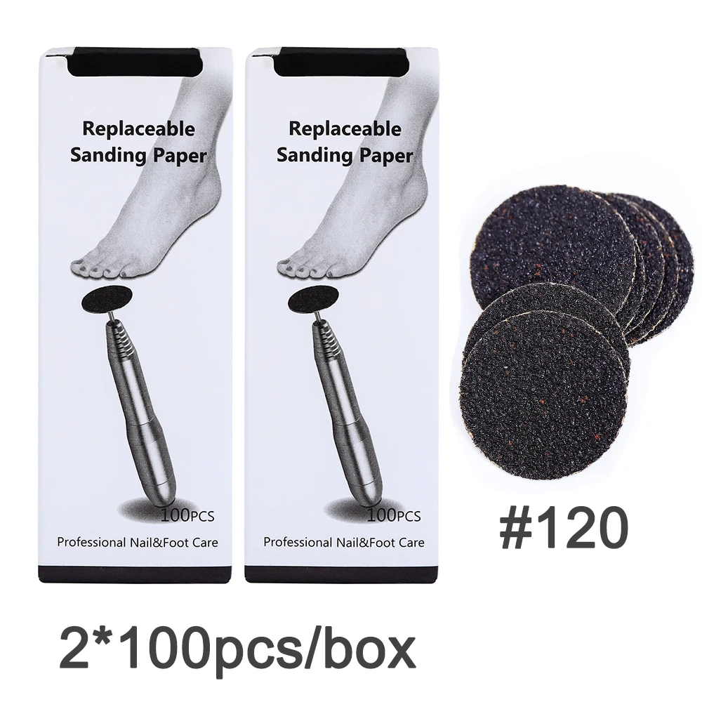 Fuß tote Haut Sandpapier Smart Wheel Pediküre Scheibe Datei Maniküre Werkzeug austauschbare Sandpapier Nagel haut Kallus entferner 25mm