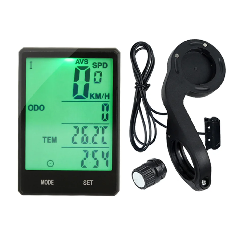 

Luminous Speed Bike Computer Waterproof Wired Speedometer Tachometer Back Light Odometer