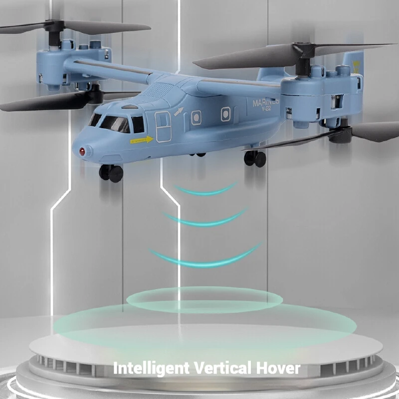 جديد طائرات التحكم عن بعد V22 مفتاح واحد الإقلاع الارتفاع الثابت أربعة محور هليكوبتر محاكاة نموذج قطرة مقاومة اللعب هدية