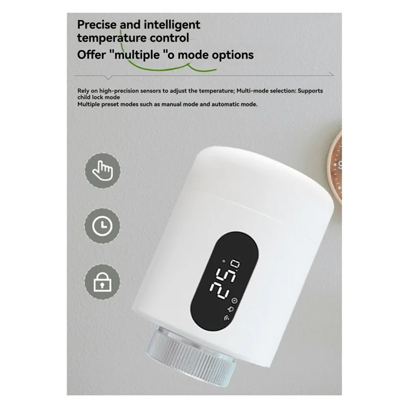 【ABUP】Zigbee 3.0 Tuya Termostato Inteligente Válvula termostática do radiador TRV Controlador de temperatura programável com gateway