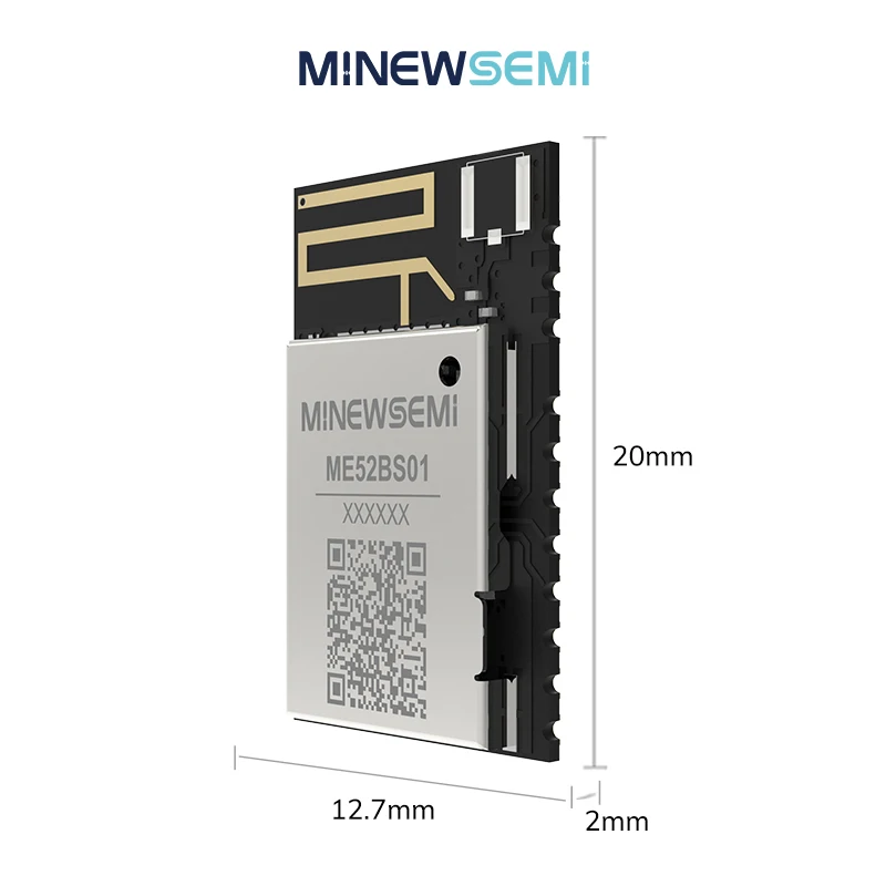 Minewsemi BLE 5.3 Telink TLSR8258 ME52BS01 2.4 جيجا هرتز PCB هوائي شبكة زيجبي وحدة بلوتوث منخفضة الطاقة