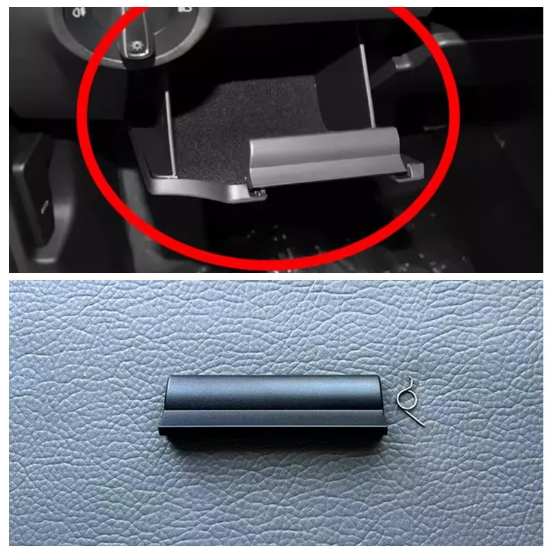 Applicable to  Kodiaq GT  Koleos Left glove compartment handle Storage box lock buckle Driver's license box spring Glo