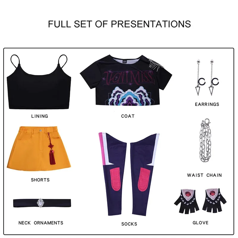 CyMira コスプレ衣装 アニメ K-POP デモンハンターズ ミラ コスプレ衣装 衣装 ウィッグ ハロウィンコスチューム 女性 女の子向け 2025 HOT Adu