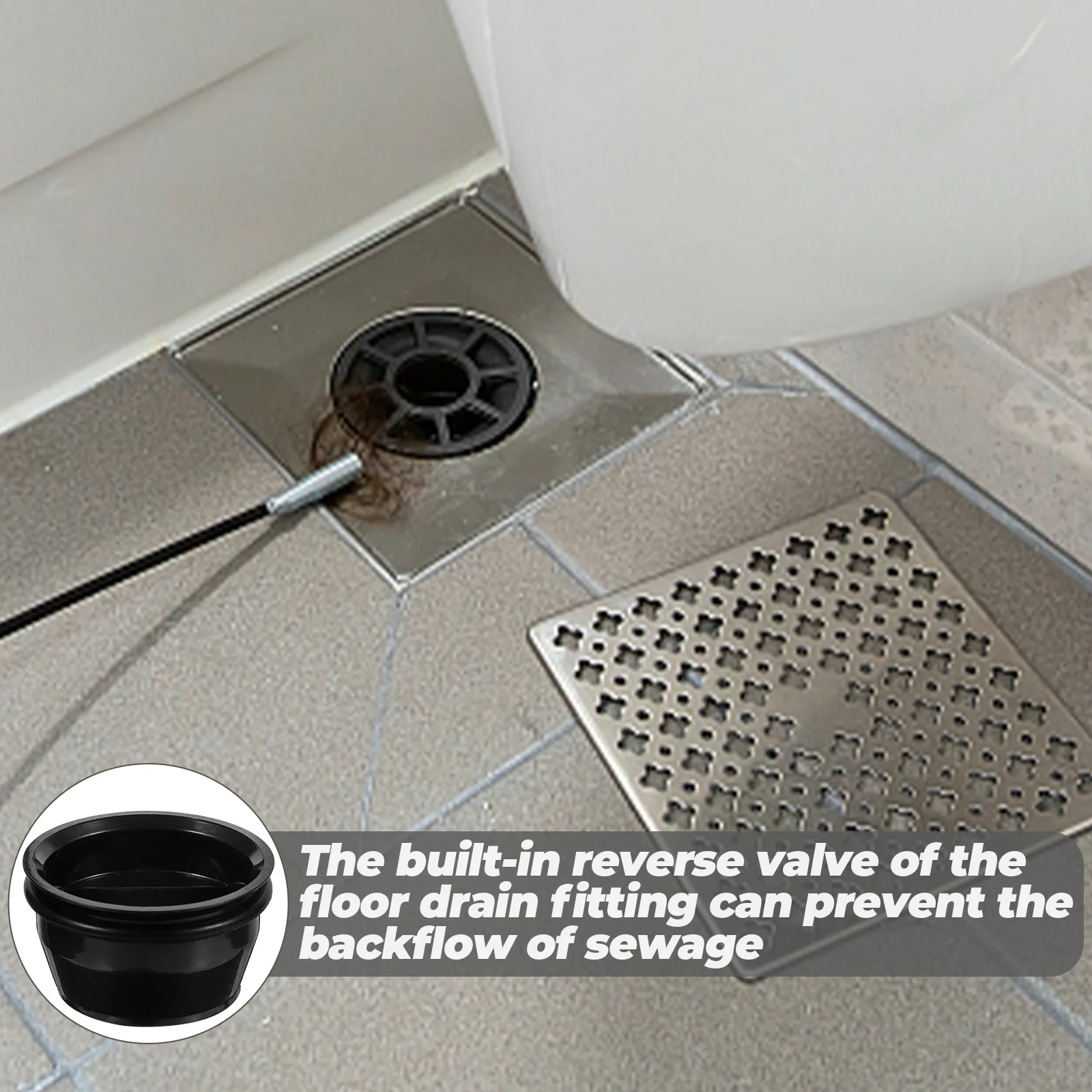 

4pcs Sewer Backflow Preventer Core Floor Drain Plug High Efficiency Durable Leak Proof Bathroom Laundry Kitchen Garage Sink