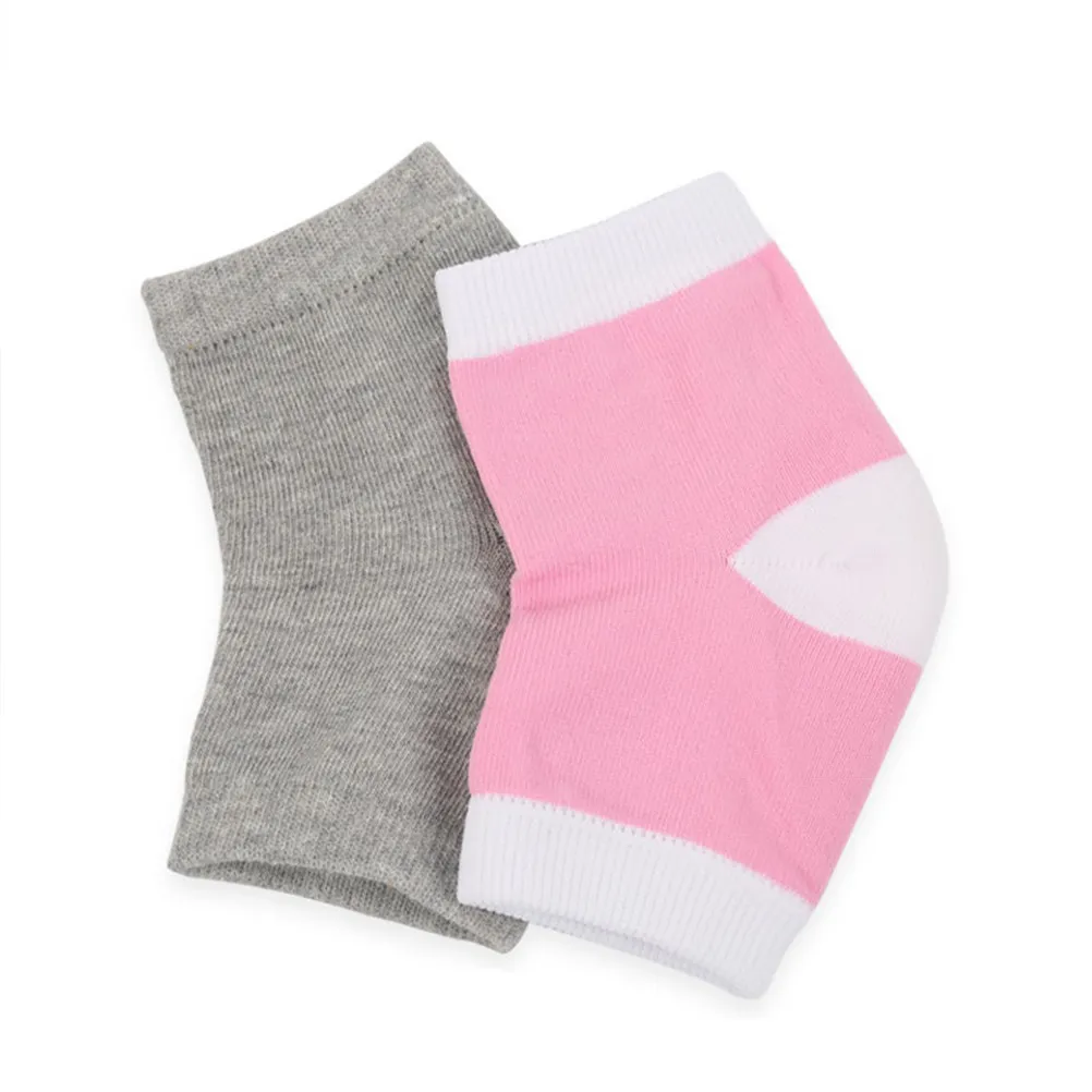 Gel Heel Socks Open Toe Moisture-Retaining Repair Socks for Cracked Heels with Gel Padding Breathable Holes Non-Slip Ankle
