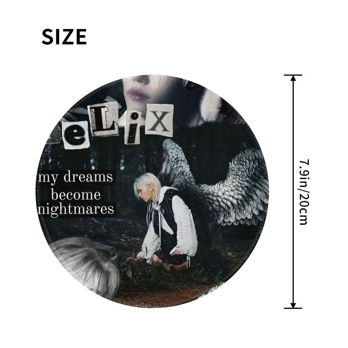 FELIX Korean Kpop Singer Round Mouse Pad Computer Keyboard Mouse Mat Gamer PC Desk Mat Office Table Mats