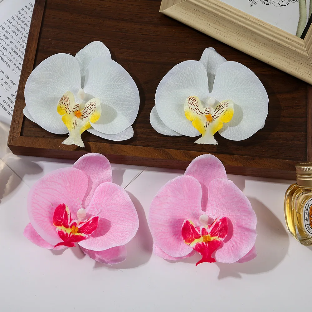 

5pcs Fake Butterfly Orchid Flowers Artificial Flowers DIY Garland Room Home Decor Heads Wedding Decoration Accessories