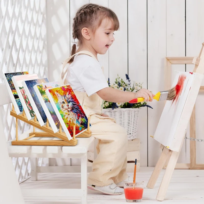 Small Art Drying Rack, Art Storage Rack,5 Layers Paint Display Rack Storage Stand For Canvas Boards, For Painting Canvas
