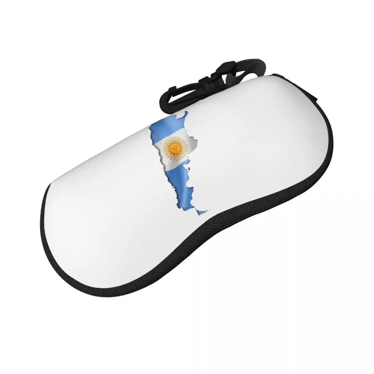 

Argentina Flag Shell Glasses Case Portable Sunglasses Box Women Men Soft Eyeglasses Bag Pouch