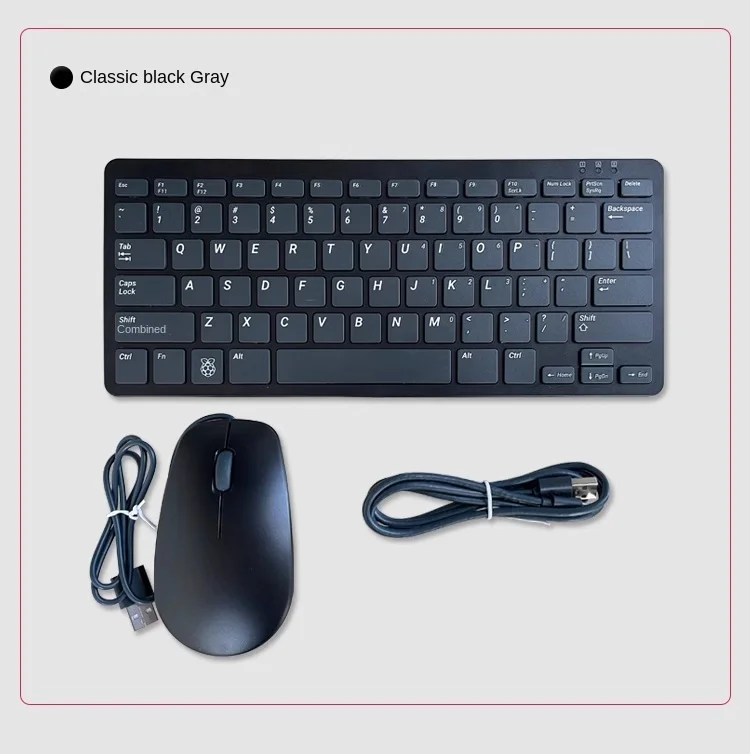 Raspberry Pi keyboard mouse The official Raspberry PI keyboard mouse integrates HUB functionality