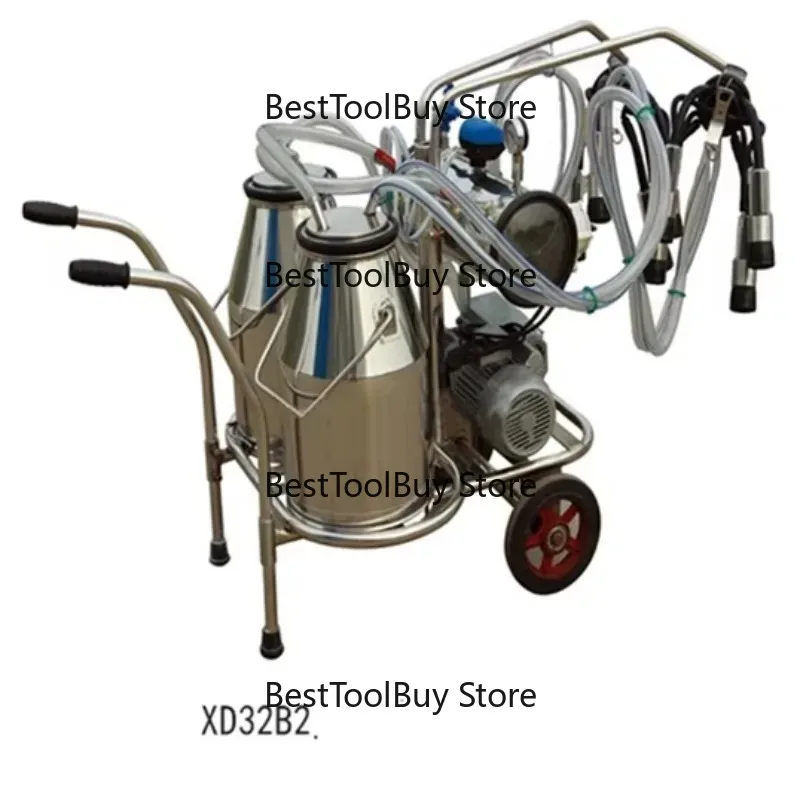 

Manually Move The Cow Milking Machine
