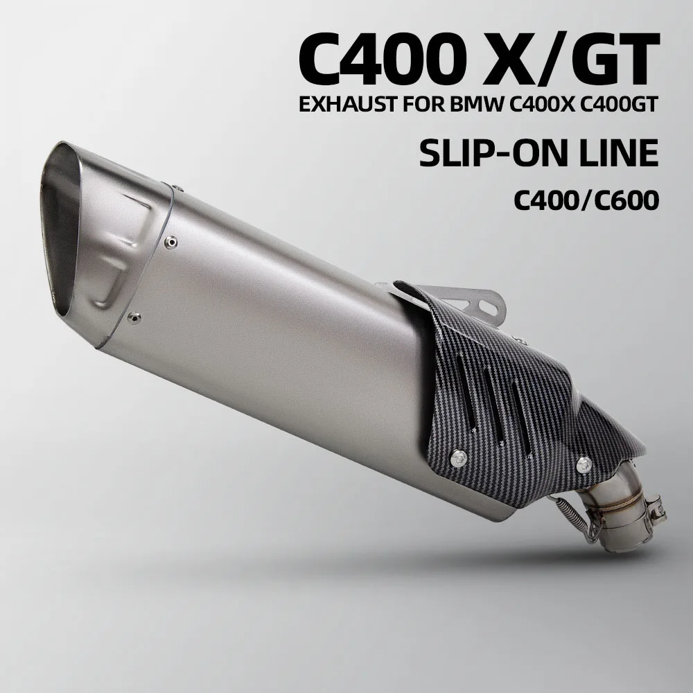 

C400X Exhaust Muffler For BMW C400GT C400 X/GT 2018 2019 2020 C600Sport C650GT 2012-2015 Motorcycle Exhausts Slip on Line Tube