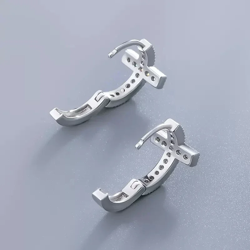 Women's Exquisite Cross Splicing Circle Hoop Earrings, Gift