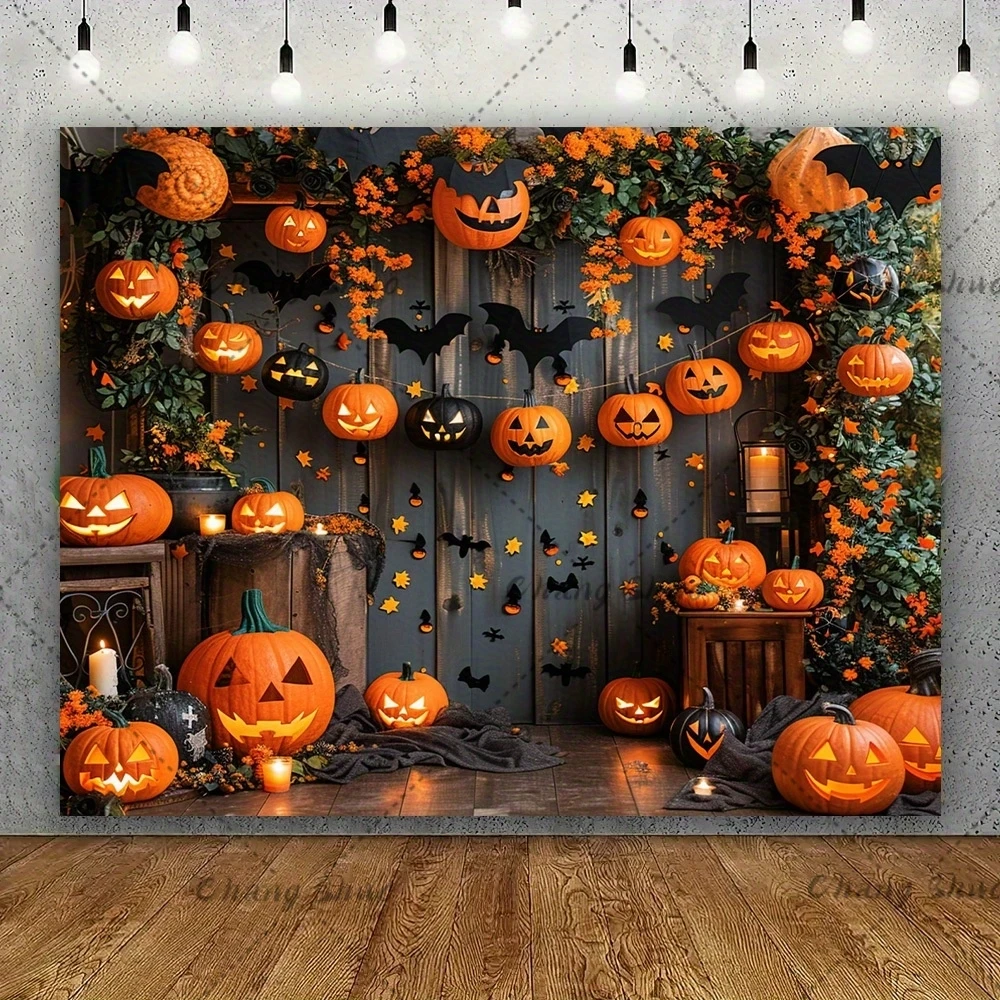 Halloween Backdrop Party Photo Banner Sign Supplies Photography Background Props Suitable For Room Decoration