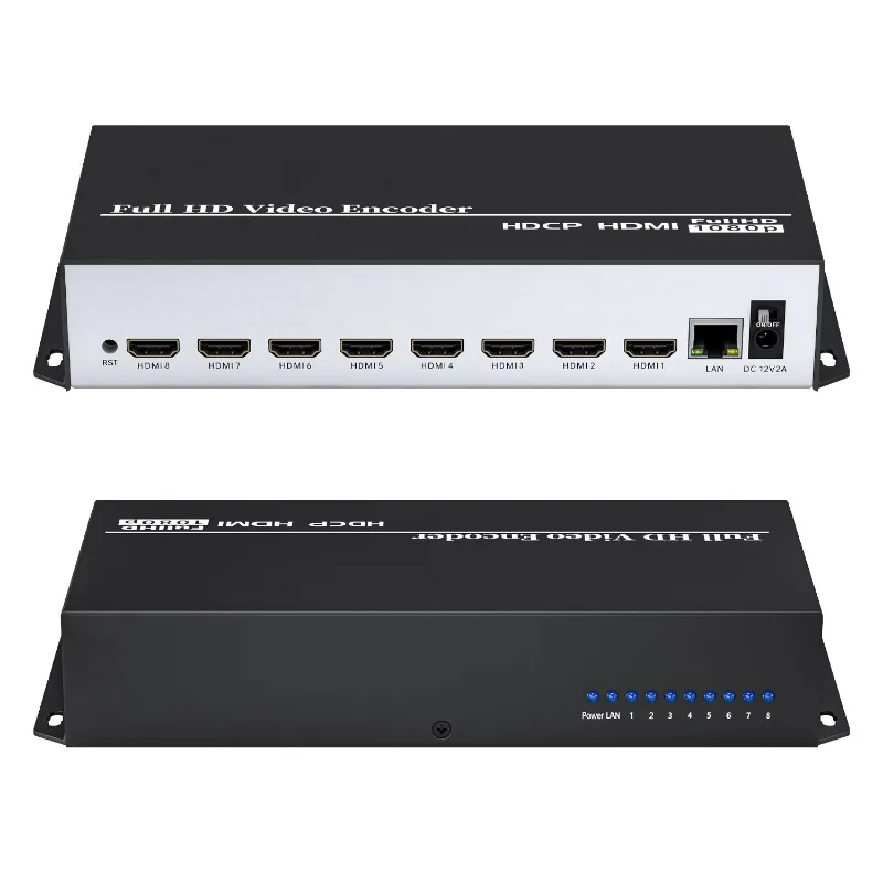 8 channel video capture live box card encoder HDMI high definition low bit rate low delay 1080P