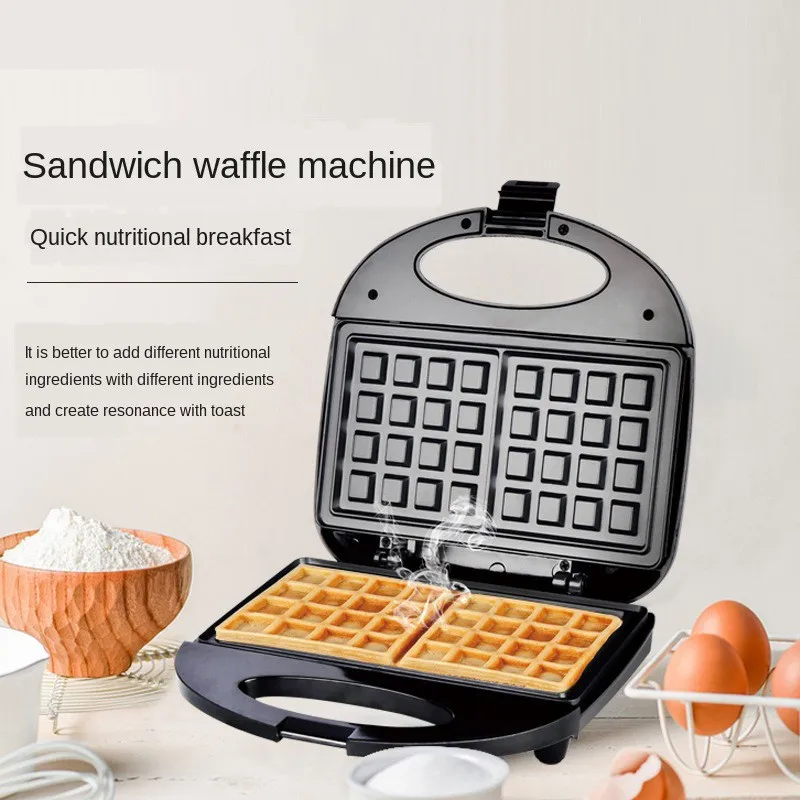 US standard 110V waffle maker, stainless steel toast sandwich maker