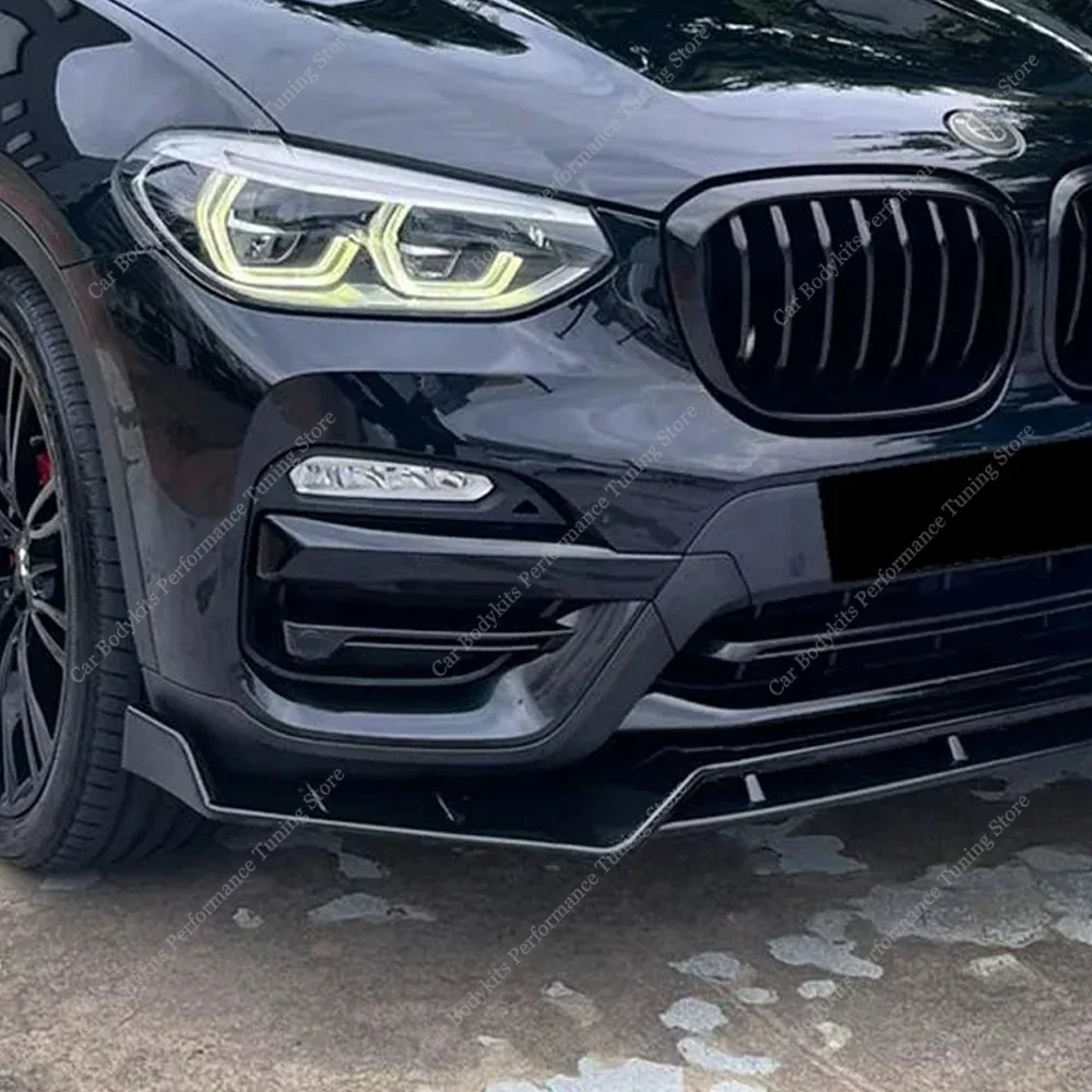 Paraurti anteriore Splitter Lip Spoiler Diffusore Per Bmw X3 G01 X4 G02 20i 20d 30i 30d Non-M Sport 2018-2021 Pre-Lci Bodykits Tuning