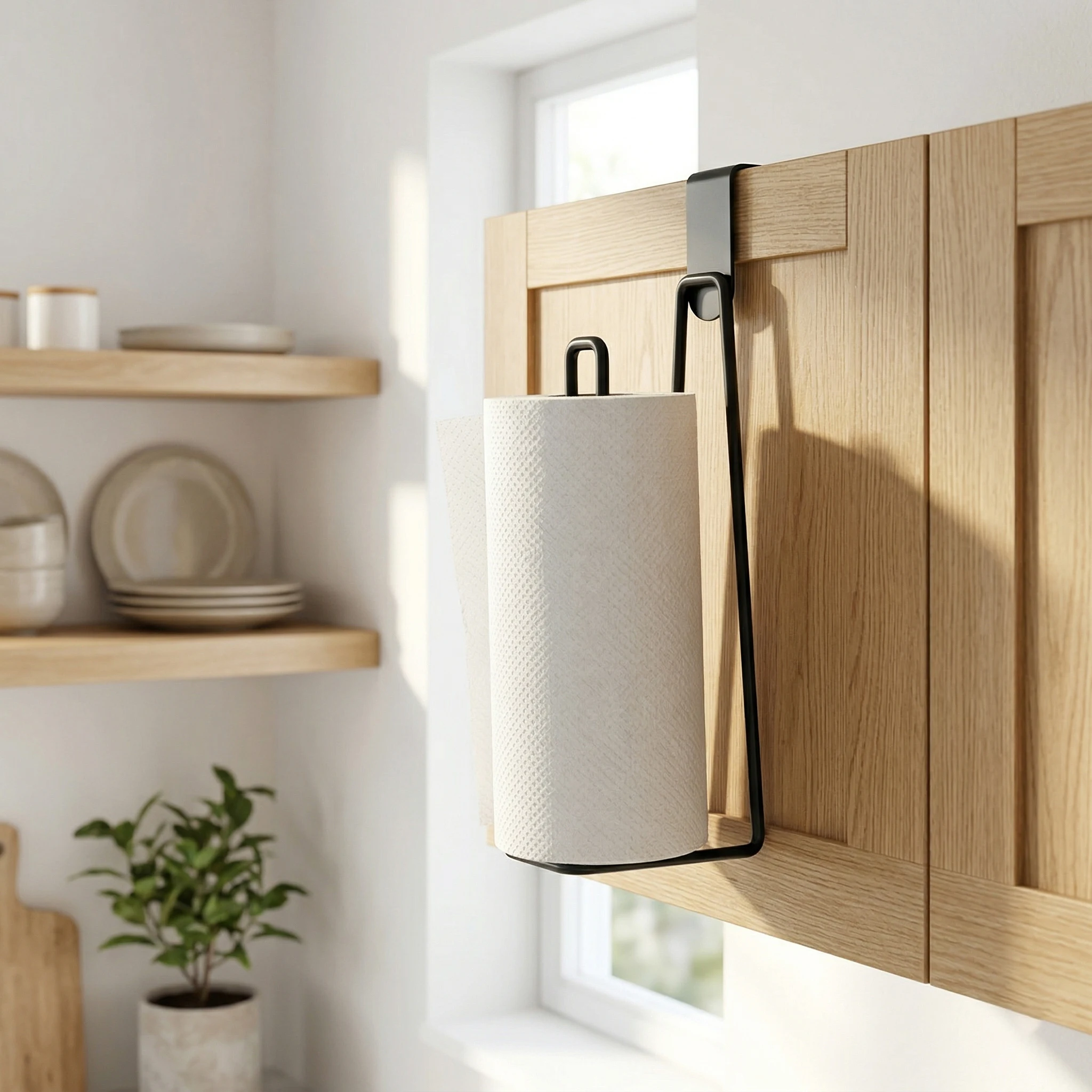 

Stainless Steel Wall-Mounted Toilet Paper Holder - No Drill Space-Saving Design Bathroom & Outdoor Storage Toilet Accessories