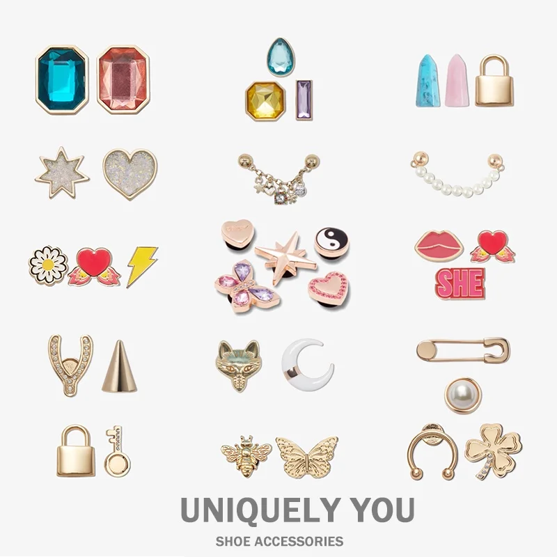 Shoe metal charms High Quality  Fashion Shoe Accessories Fashion Decorations for Cross Shoes